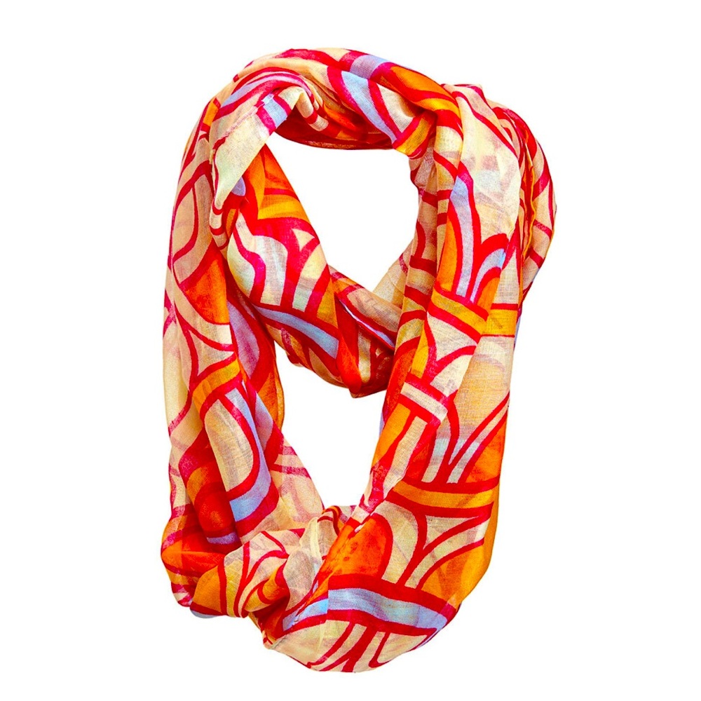 Cosmo lightweight sheer soft infinity scarf